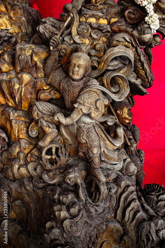 Obraz na płótnie A Buddhist idol at the base of Big Buddha Phuket w salonie