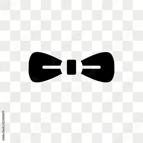 Bow tie vector icon isolated on transparent background, Bow tie logo design