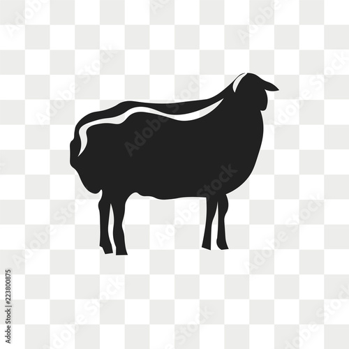 Sheep vector icon isolated on transparent background, Sheep logo design