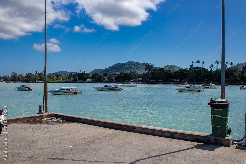 End of the pier in Chalong, Phuket, Thailand