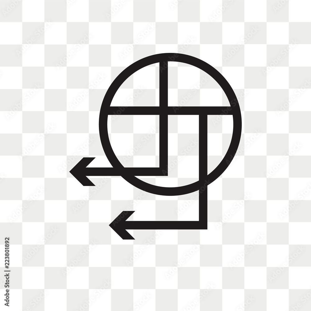 Left arrow vector icon isolated on transparent background, Left arrow logo design Left arrow vector icon isolated on transparent background, Left arrow logo design