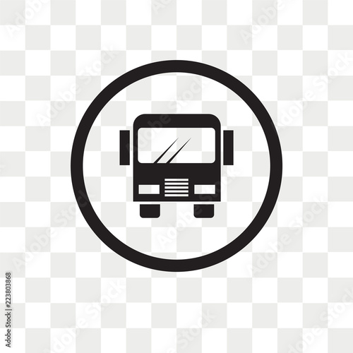 Scholar bus stop vector icon isolated on transparent background, Scholar bus stop logo design