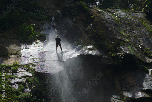 Nauyaca Wasserfall Costa Rica Abseilen 