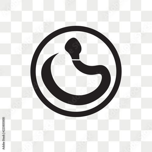 Snake vector icon isolated on transparent background, Snake logo design