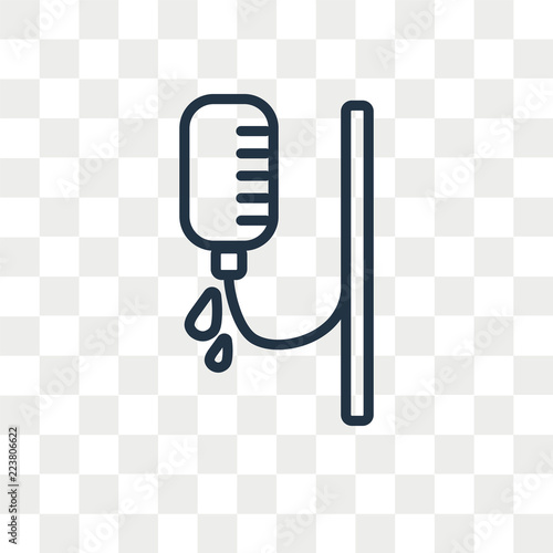 Intravenous vector icon isolated on transparent background, Intravenous logo design