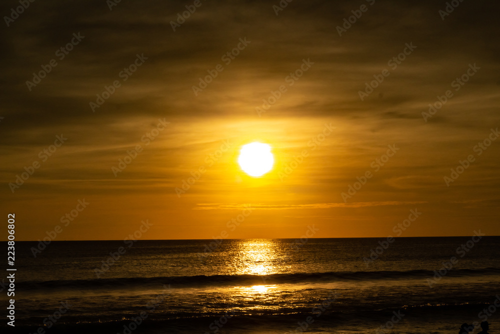Deep and Rich ORange Sunset at Karon Beach