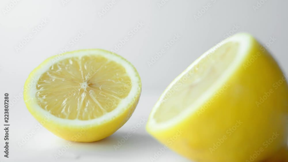 Yellow fresh organic lemon on a white background. Yellow fresh organic lemon on a white background.