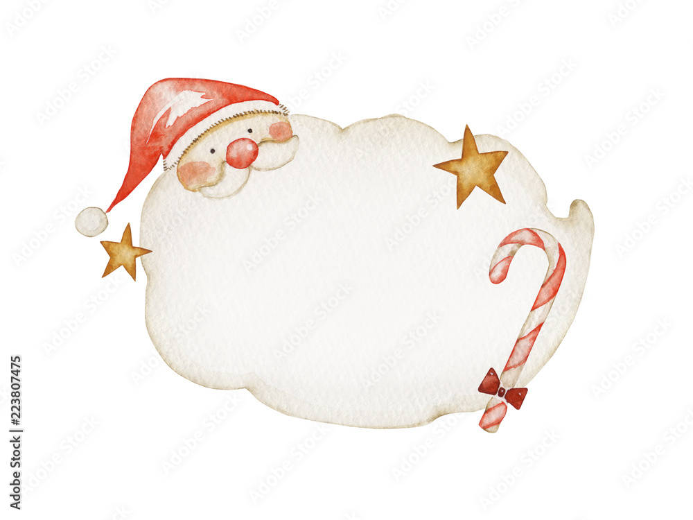サンタクロース メッセージカード 水彩 イラスト Stock Illustration Adobe Stock サンタクロース メッセージカード 水彩 イラスト Stock Illustration Adobe Stock