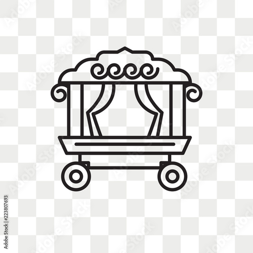 Theater On Wheels vector icon isolated on transparent background, Theater On Wheels logo design