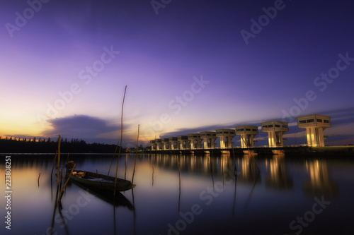 boat and dam photo