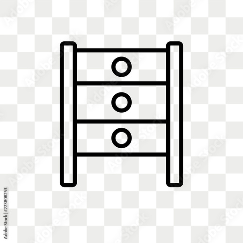 Rack vector icon isolated on transparent background, Rack logo design