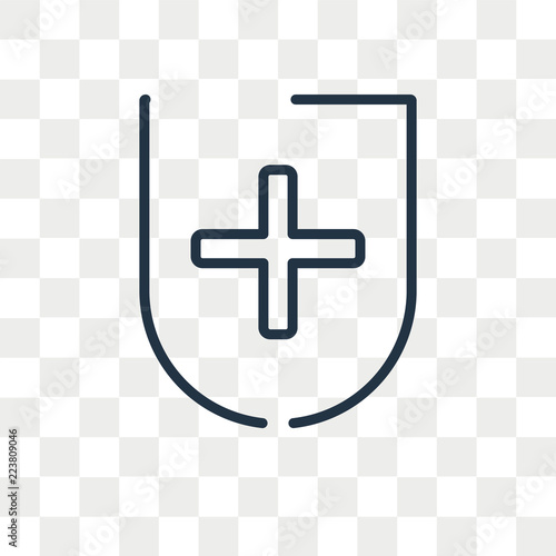 Medical vector icon isolated on transparent background, Medical logo design