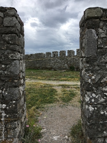 Ruins of an ancient castle. Albania