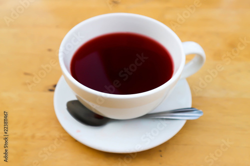 hot tea or rose tea