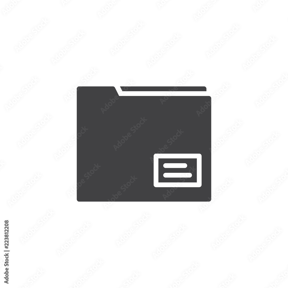 Folder Document vector icon. filled flat sign for mobile concept and web design. archive simple solid icon. Symbol, logo illustration. Pixel perfect vector graphics Folder Document vector icon. filled flat sign for mobile concept and web design. archive simple solid icon. Symbol, logo illustration. Pixel perfect vector graphics