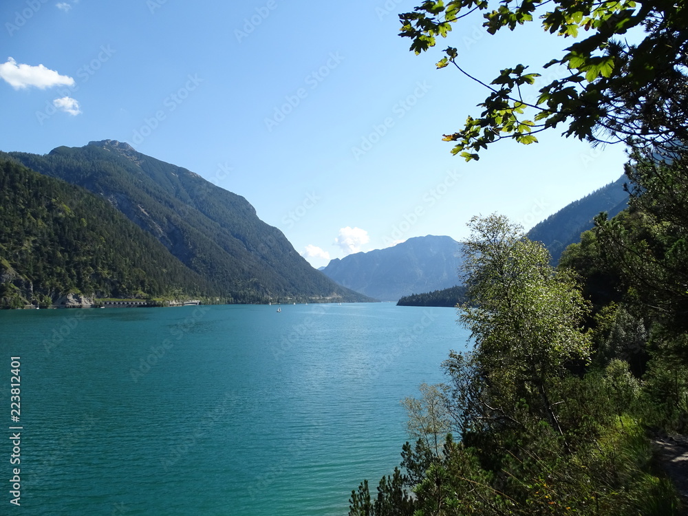 Achensee in Tirol, Bezirk Schwaz, Wanderweg zwischen Pertisau und Achenkirch über die Gaisalm