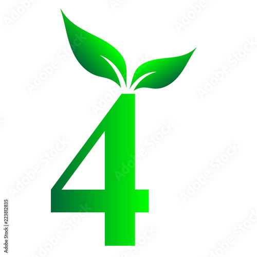Arabic number, 4