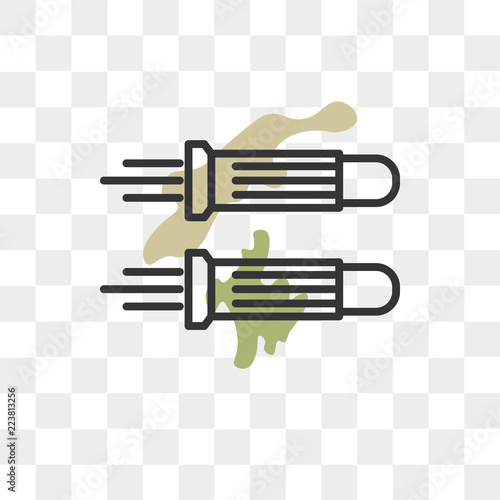 Bullet vector icon isolated on transparent background, Bullet logo design