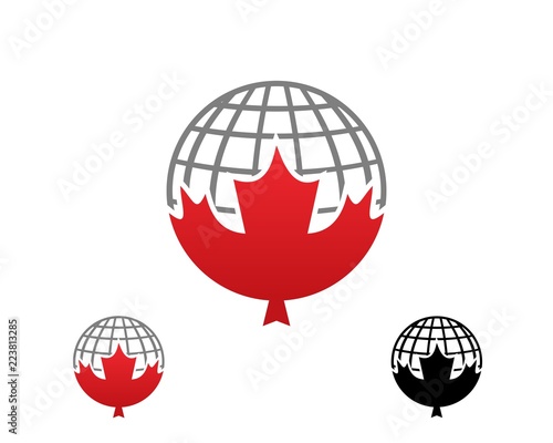 canada icon logo template symbol