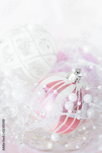 Christmas decoration in whi...