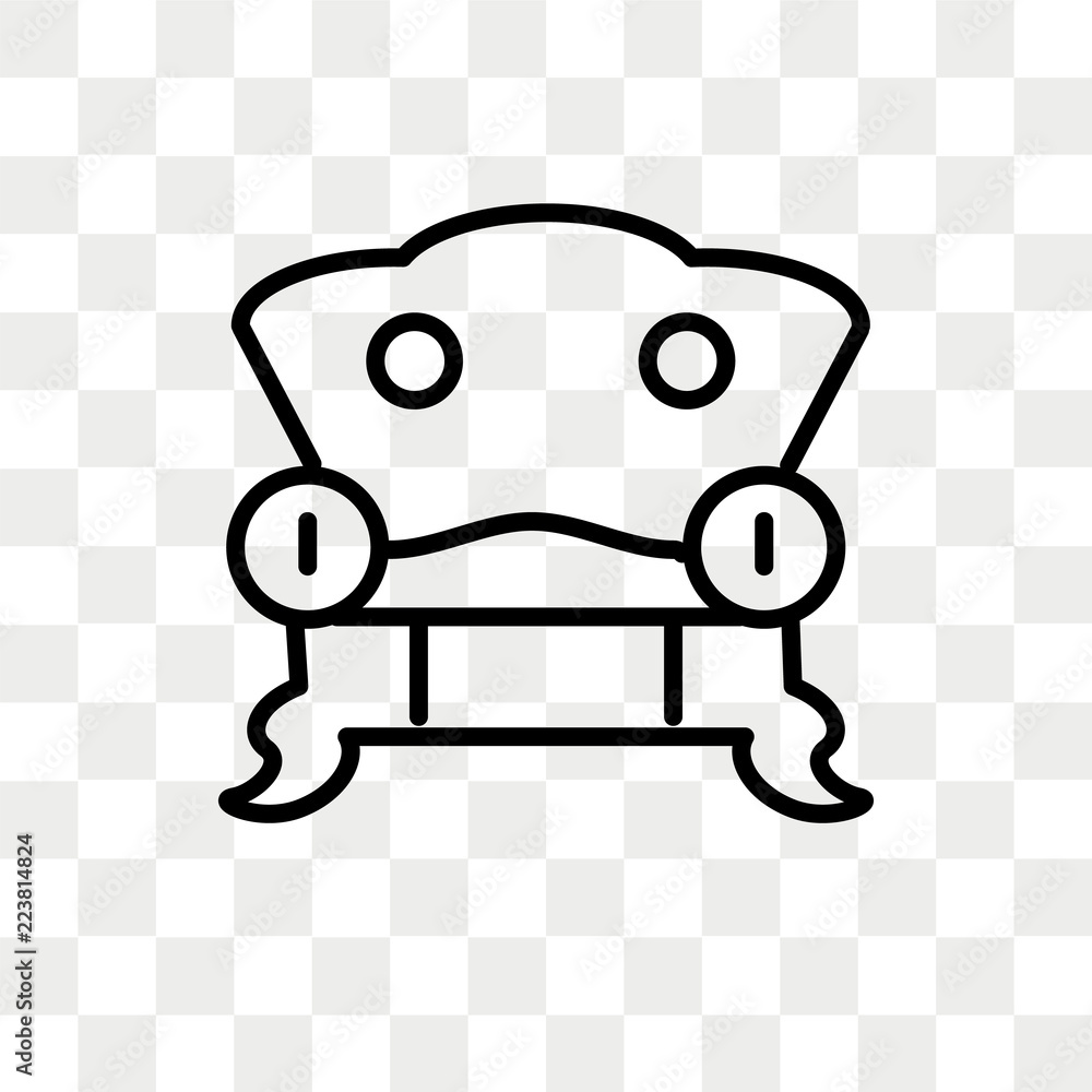 Furniture vector icon isolated on transparent background, Furniture logo design Furniture vector icon isolated on transparent background, Furniture logo design