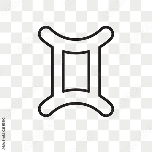 Gemini vector icon isolated on transparent background, Gemini logo design