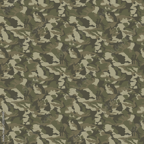 Camouflage pattern. Seamless. Military background. Soldier camou