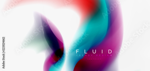 Fototapeta Naklejka Na Ścianę i Meble -  Fluid flowing wave abstract background