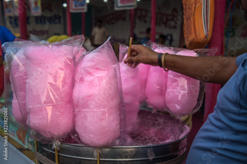 Photography Budiya Ke Baal (Candy Floss, Cotton Candy) Indian Street Food