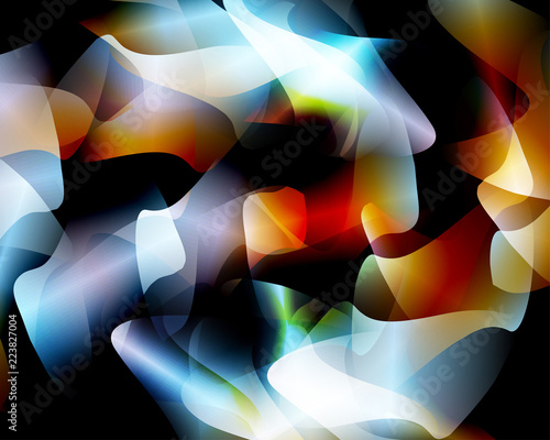 Background with free form superposition