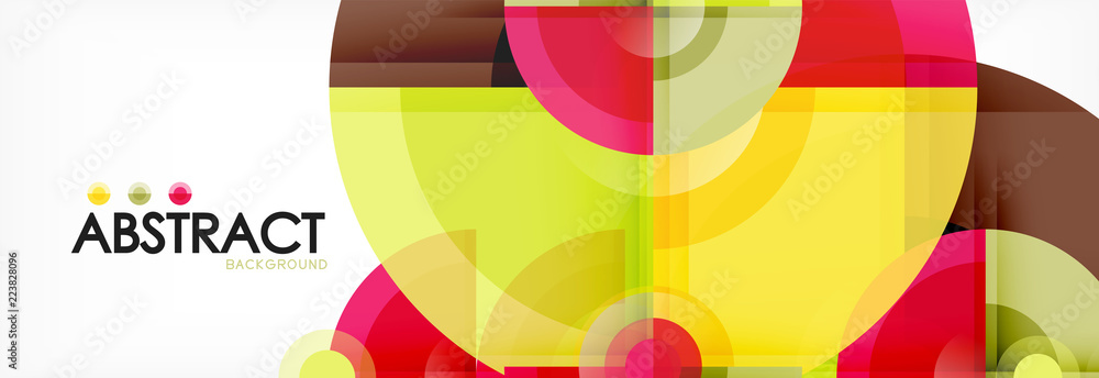 Vector fantastic circle modern geometric background template Vector fantastic circle modern geometric background template