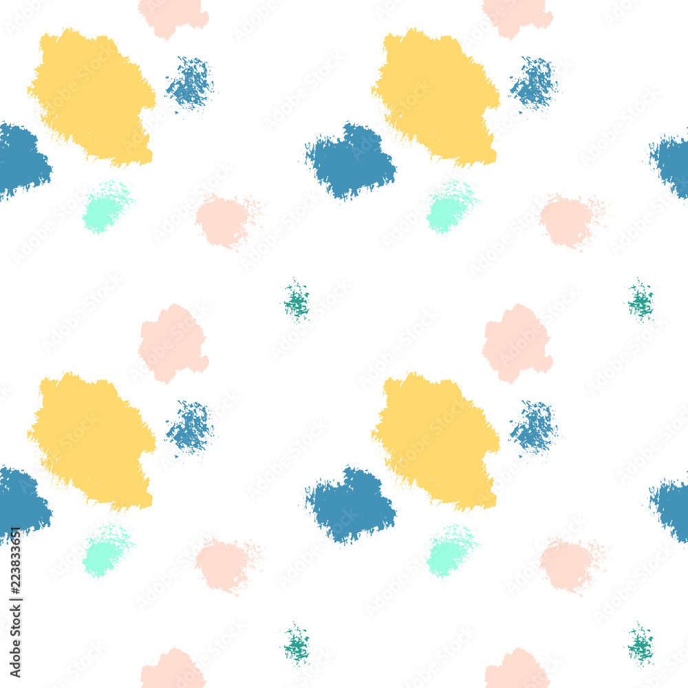Abstract paint stains, picturesque background. Seamless decorative background. Vector