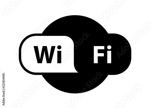 Wifi logo zone location wireless internet signal flat - for stock ,icon.