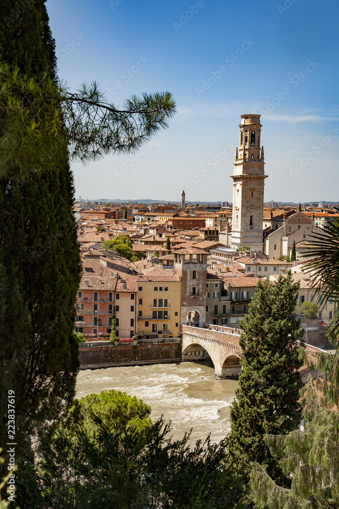 panorama of Verona with view of the old dome