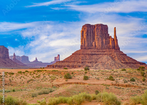 Camel Butte is a giant sandstone formation in the Monument valley