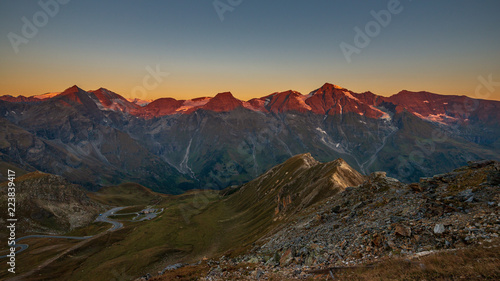 Glowing mountains- sunrise in the Hohe Tauern Nationalpark, Austria