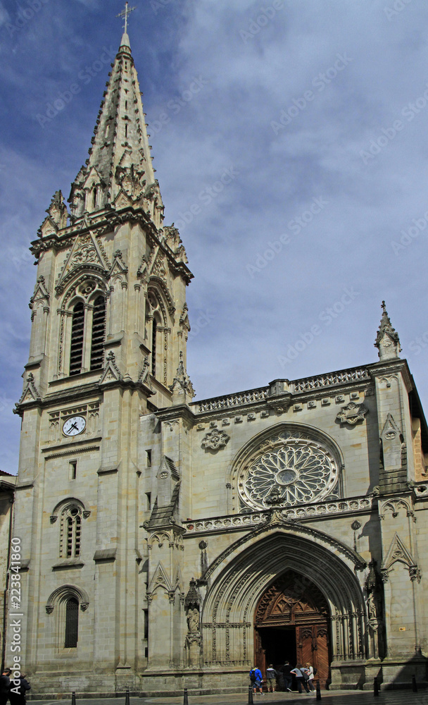 Saint James cathedral in the spanish city Bilbao