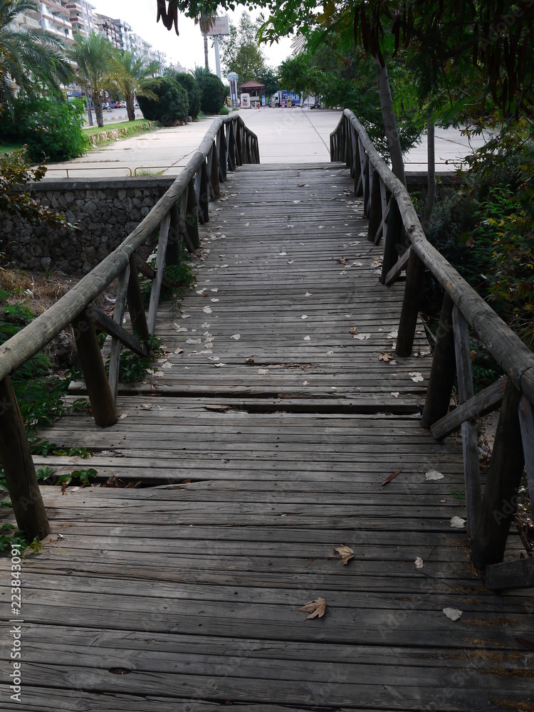 Wooden bridge