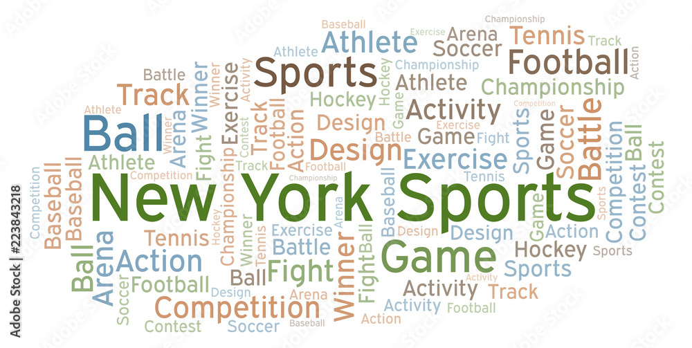 New York Sports word cloud.