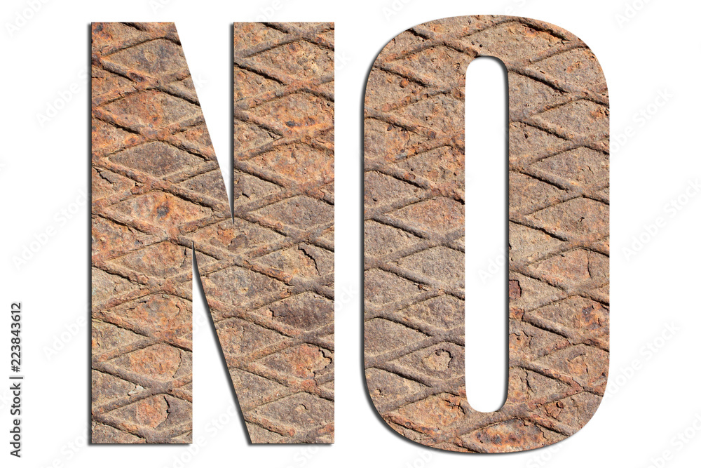 NO – with metal texture on white background NO – with metal texture on white background