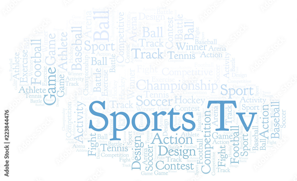 Sports Tv word cloud. Sports Tv word cloud.