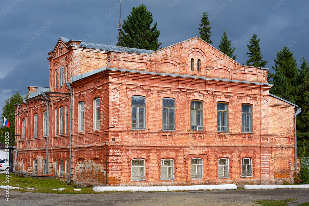Biysk, old brick house