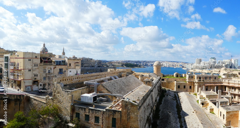 Malta buildings panoramic