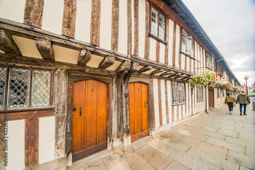 half timbered buildings stratford upon avon england uk half timbered buildings stratford upon avon england uk