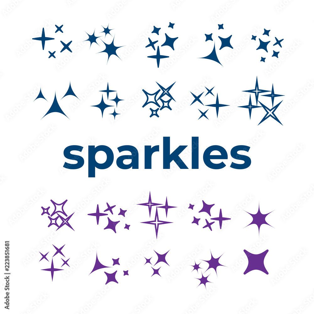 Glowing light effect star. Sparkle lights vector Glowing light effect star. Sparkle lights vector