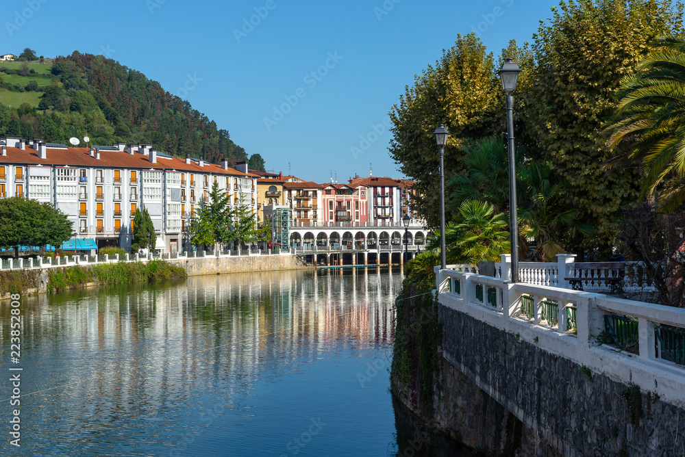 Oria river in Tolosa, Basque Country, Spain