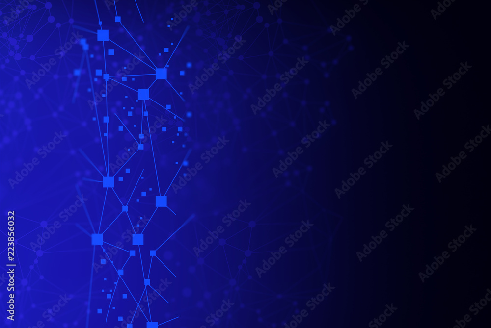 online abstract blue connect to network background illustration