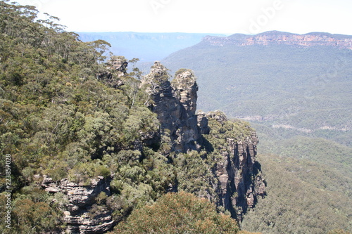 three sisters lookout, blue mountains, new south wales, australia photo