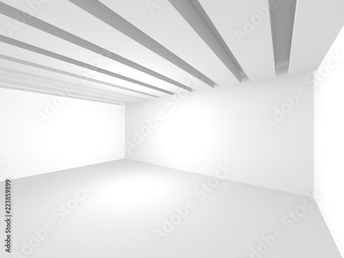 Abstract Modern White Architecture Background