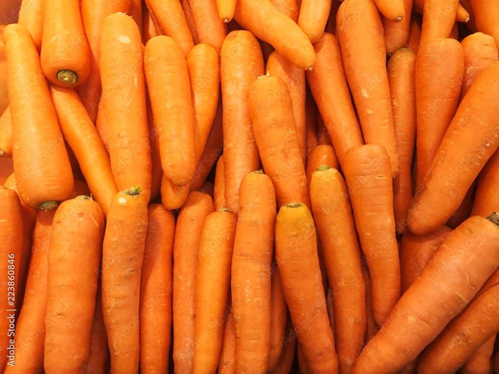 Carrots in tray for background. Carrots in tray for background.